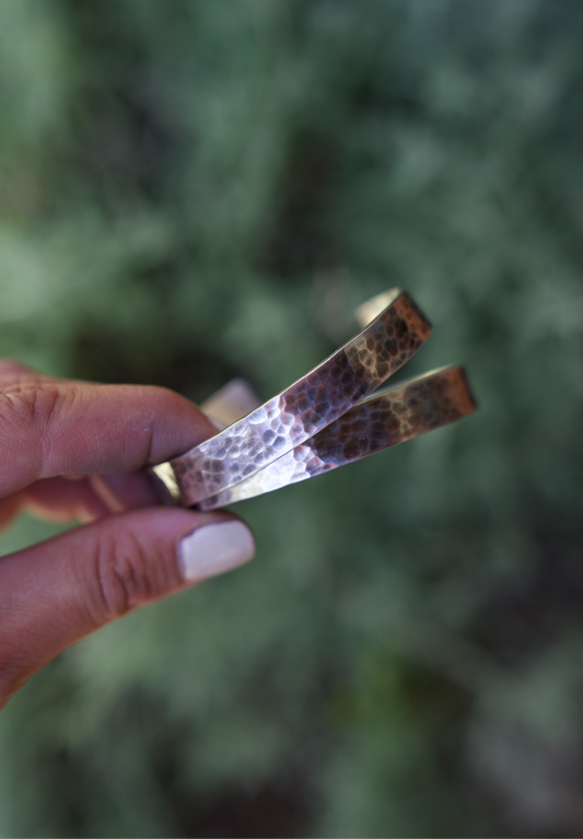 Hand Stamped Sterling Cuff | 6.5"