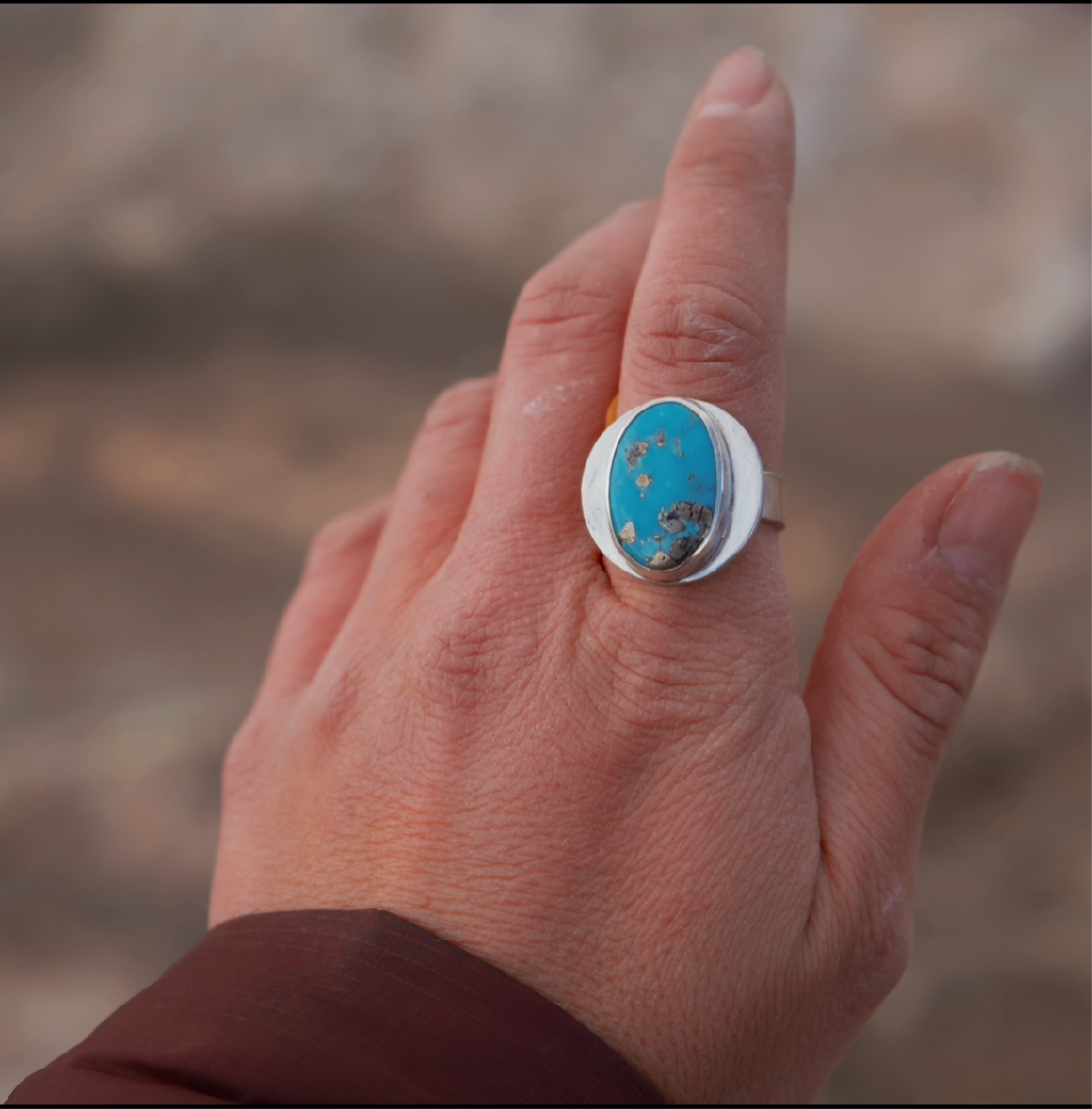 Havasu Turquoise Ring: Size 8.5