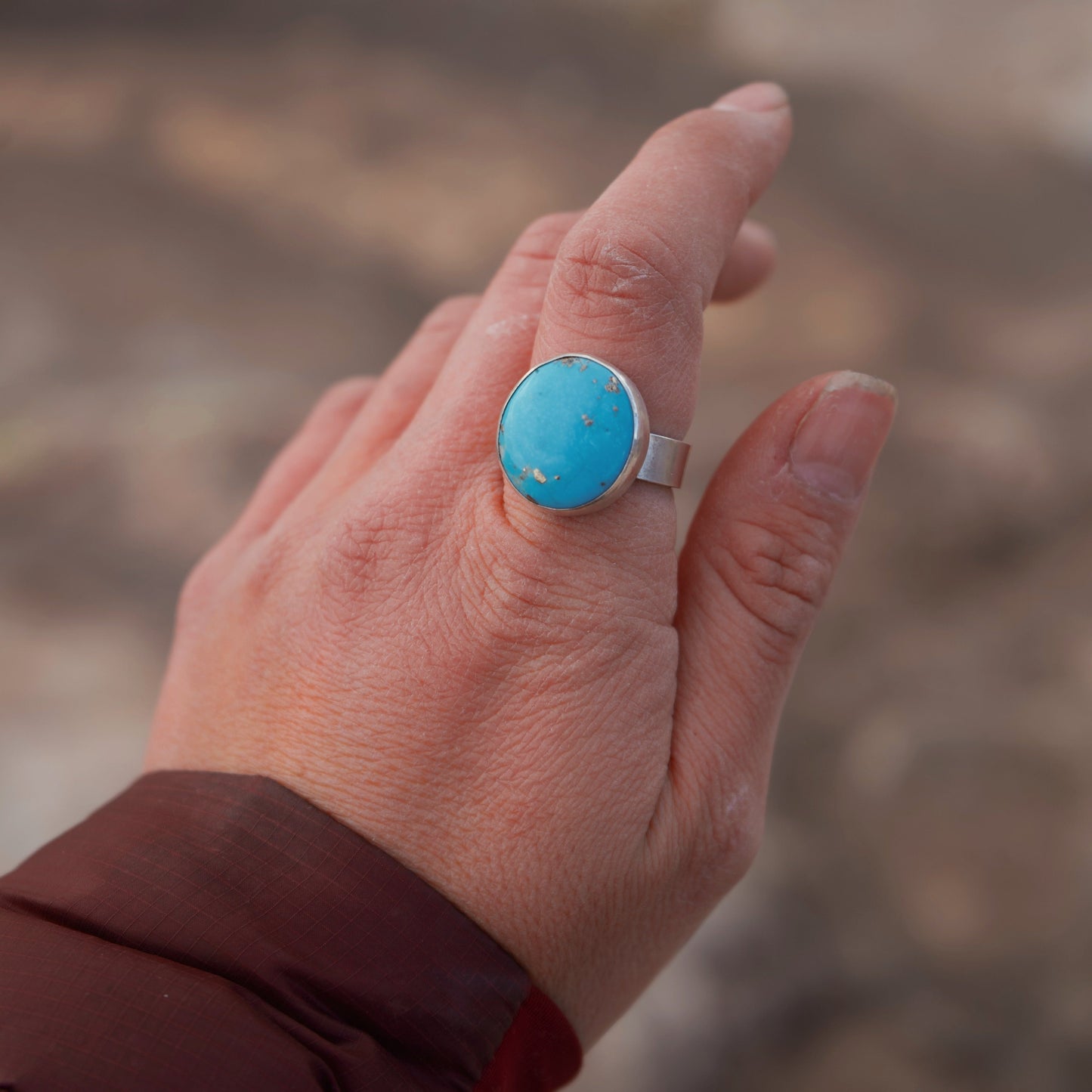 Havasu Turquoise Ring: Size 10