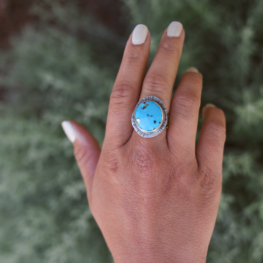 Havasu Turquoise Ring: Size 8