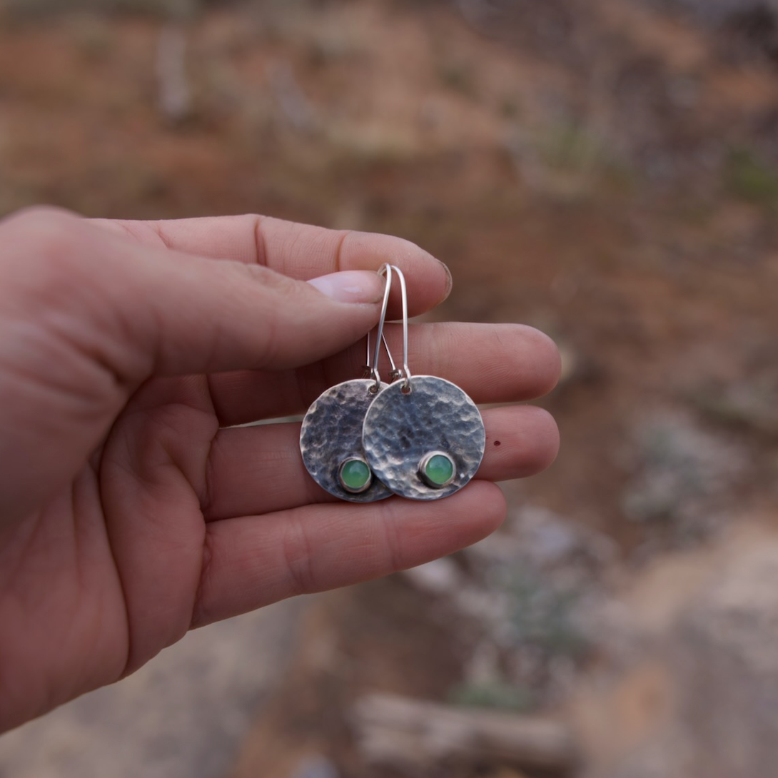 Chrysoprase Silver Dollars