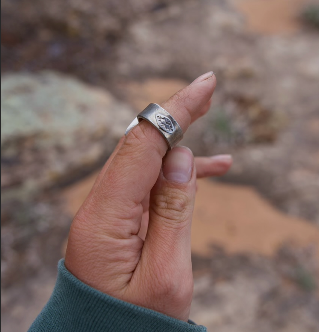 Horse Canyon Moss Agate Ring | Size 7