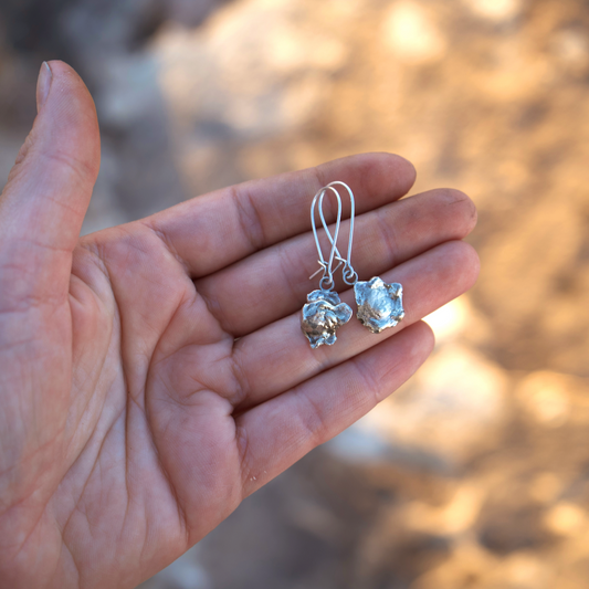 Reclaimed Silver Danglers